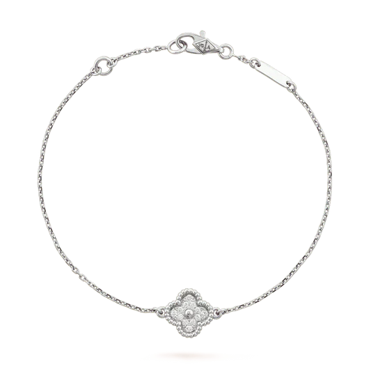 [Moco]CLOVER EINZELNE BLUME ARMBAND SILBER