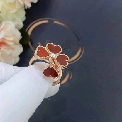 [Moco]SWEET CLOVER CARNELIAN RING