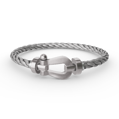 [Moco]FORCE LARGE HORSESHOE NO DIAMOND BRACELET SILVER