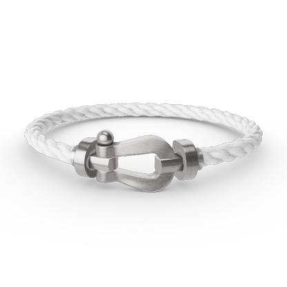 [Moco]FORCE LARGE HORSESHOE NO DIAMOND BRACELET SILVER